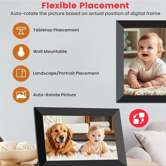 Artikl Frameo Classic WiFi Enabled Digital Photo Frame 10.1'' -Black - Picture 4 of 15